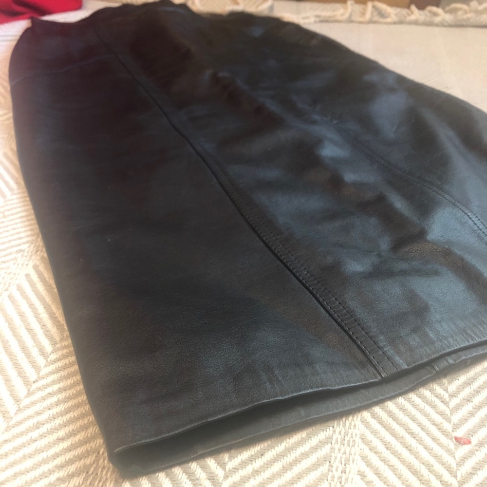 Genuine leather Pencil skirt VINTAGE - Picture 6 of 7